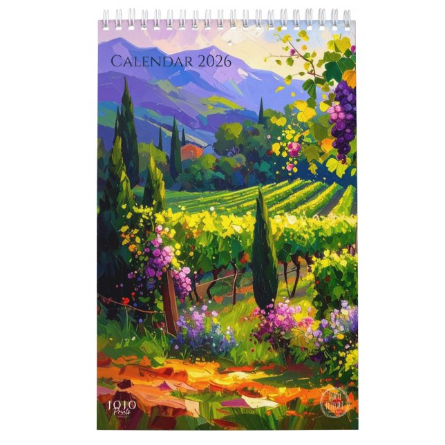 Calendario Vibrant Impasto Art Calendar 2026 (Tapa)