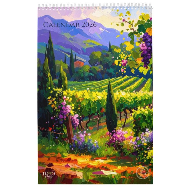 Calendario Vibrant Impasto Art Calendar 2026 (Tapa)