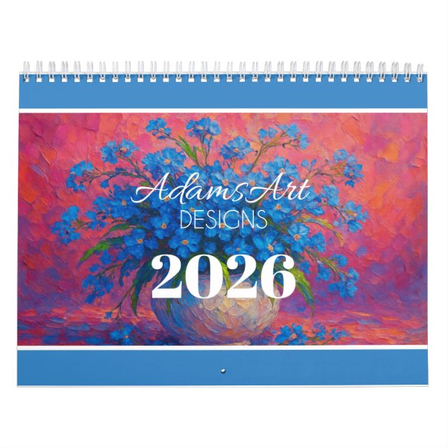 Calendario Vibrant Impressionist Floral (Tapa)