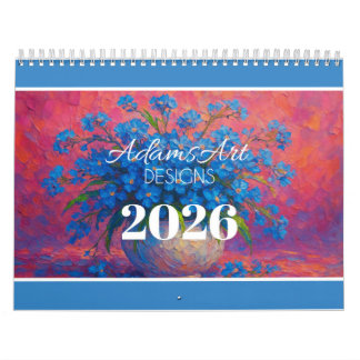 Calendario Vibrant Impressionist Floral