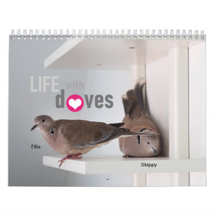 Calendario Vida con palomas :Calendario 2020