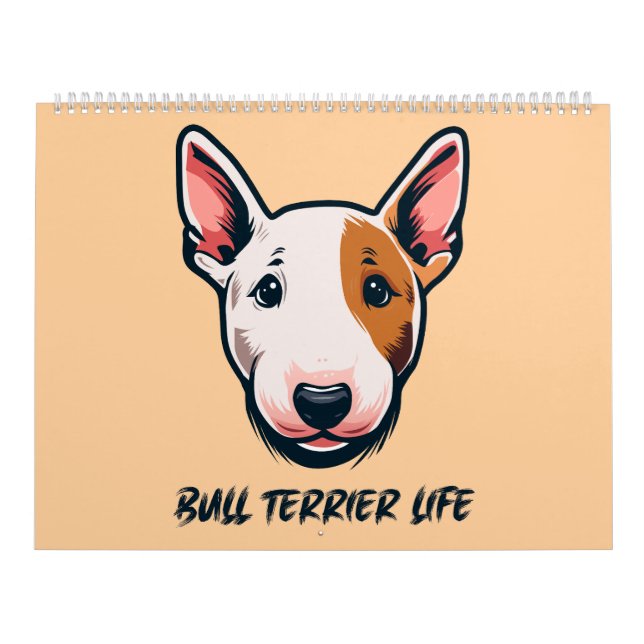 Calendario Vida de Bull Terrier (Tapa)