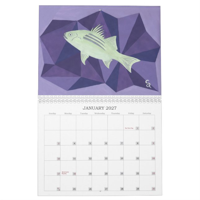 Calendario Vida del río Hudson (Jan 2027)