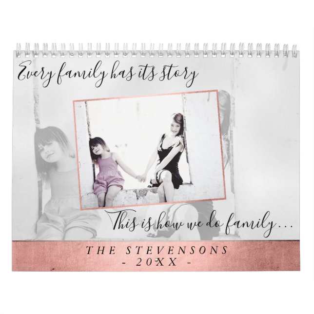 Calendario Vida familiar | Año coral en imágenes | 12 Foto (Tapa)