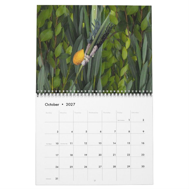 Calendario Vida judía (Oct 2027)