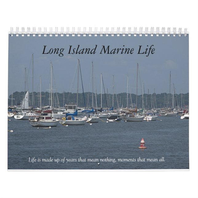 Calendario Vida marina de Long Island (Tapa)