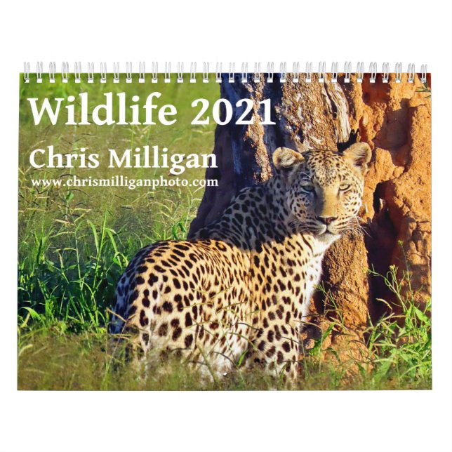 Calendario Vida silvestre 2021 por Chris Milligan (Tapa)