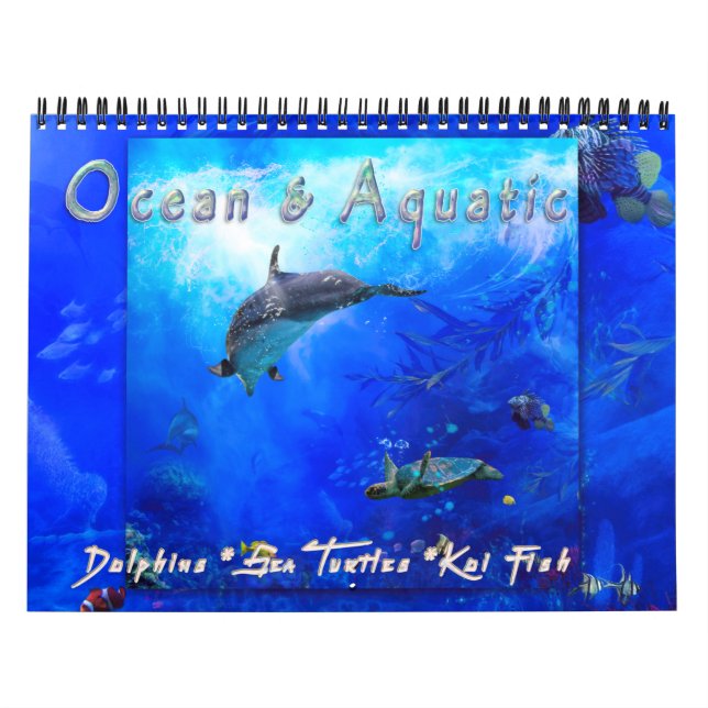 CALENDARIO VIDA Y ACUÁTICAS DEL MAR DEL OCÉANO (Tapa)