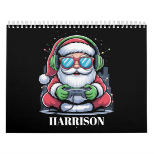 Calendario Videojuego personalizado de Navidad Santa Navidad 