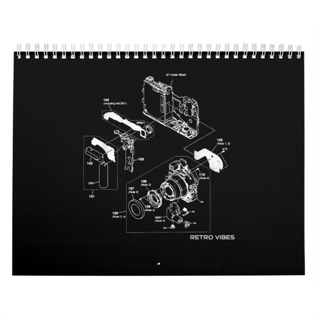 Calendario Vídeos fotográficos de cámara fotográfica (Tapa)