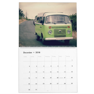 Calendario viejo del coche