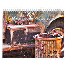 Calendario viejo oxidado de HDR de los camiones