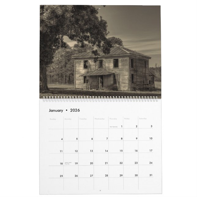 Calendario Viejos cosas, abandono, y decaimiento: Volumen 2 (Jan 2026)