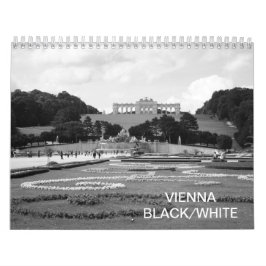 Calendario Viena Austria Blanco Negro 2025