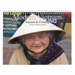 Calendario Vietnam moderno antiguo y amistoso