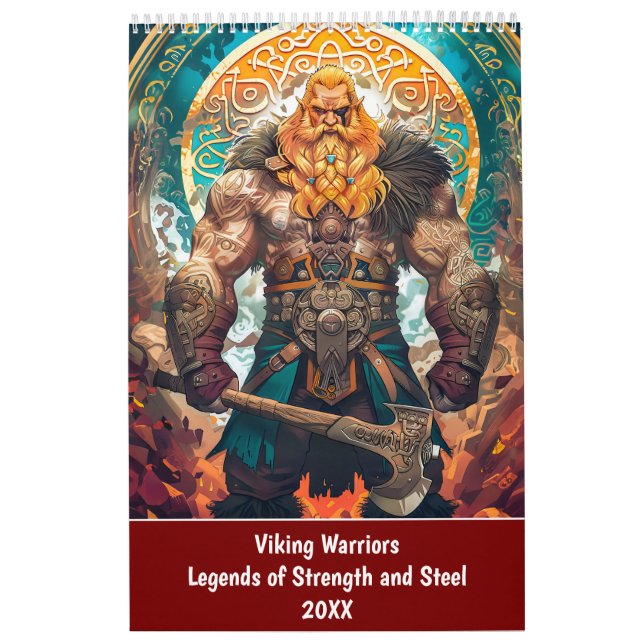 Calendario Viking Warriors – Legends of Strength and Steel (Tapa)