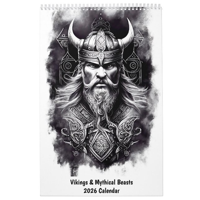 Calendario Vikings & Mythical Beasts 2026 Calendar (Tapa)