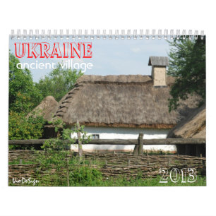Calendario Village_calendar antiguo de UCRANIA