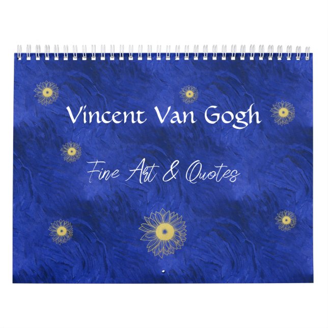 Calendario Vincent Van Gogh Bella Artes y citas (Tapa)