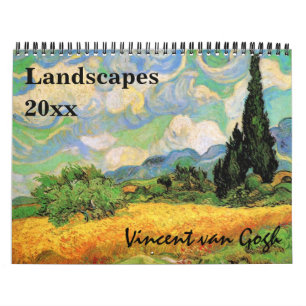 Calendario Vincent van Gogh Landscapes Vintage Bella Artes