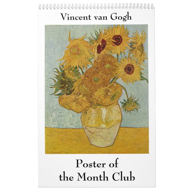 Calendario Vincent van Gogh Poster del Month Club (Tapa)