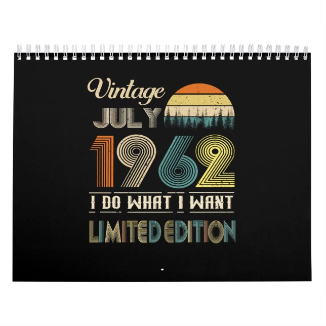 Calendario Viñeta Julio 1962 Lo que quiero edición limitada (Tapa)