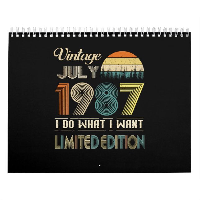 Calendario Viñeta Julio 1987 Lo que quiero edición limitada (Tapa)