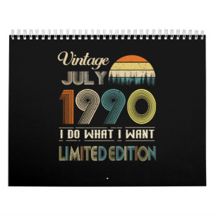 Calendario Viñeta Julio 1990 Lo que quiero Edición Limitada