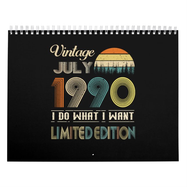 Calendario Viñeta Julio 1990 Lo que quiero Edición Limitada (Tapa)