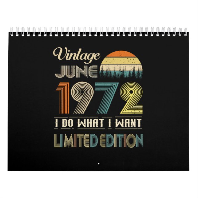 Calendario Viñeta Junio 1972 Lo que quiero Edición Limitada (Tapa)