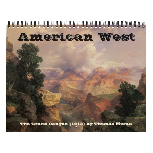 Calendario Vintage American West, Cowboys occidentales (Tapa)