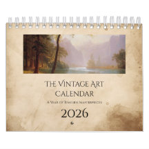 Vintage Art Nature Calendar