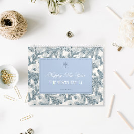 Calendario Vintage Blue Pine Botanical Motivational Calendar