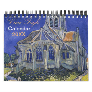 Calendario vintage de arte Van Gogh