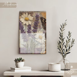 Calendario Vintage Floral Mariposa