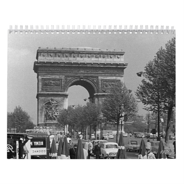 Calendario Vintage Francia París 1970 (Tapa)