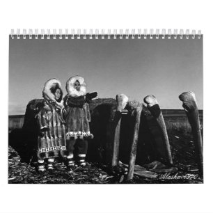 Calendario Vintage los E.E.U.U. Alaska 1970