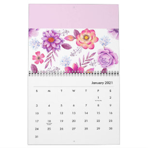Calendario Violet rosa