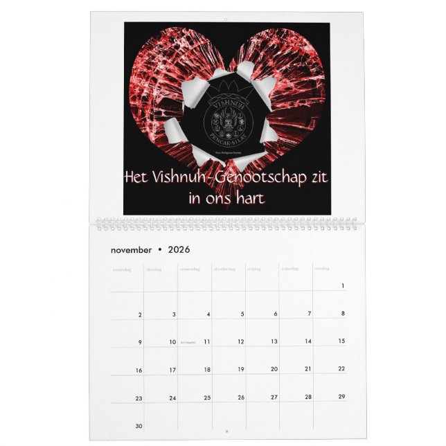 Calendario Vishnuh kalender (Nov 2026)