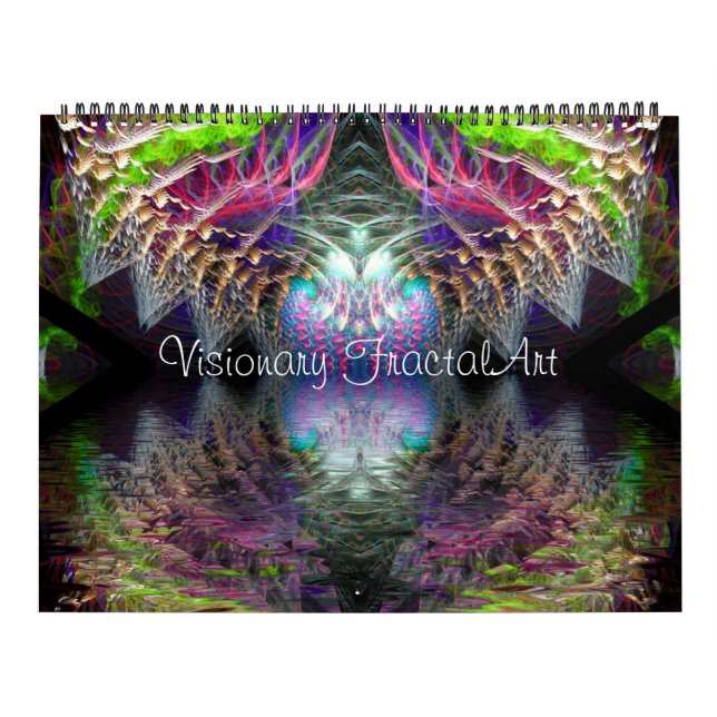 Calendario Visionario de Arte Fractal de 12 meses (Tapa)