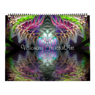 Calendario Visionario de Arte Fractal de 12 meses