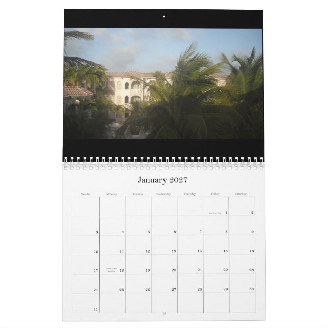 Calendario Visiones de Aruba (Jan 2027)
