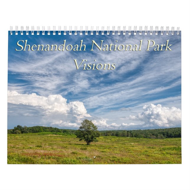 Calendario Visiones del Parque Nacional de Shenandoah (Tapa)
