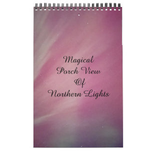 Calendario Vista mágica de las luces boreales / una /