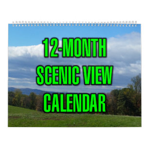 Calendario Vista panorámica de 12 meses