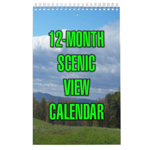 Calendario Vista panorámica de 12 meses