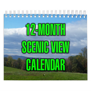 Calendario Vista panorámica de 12 meses