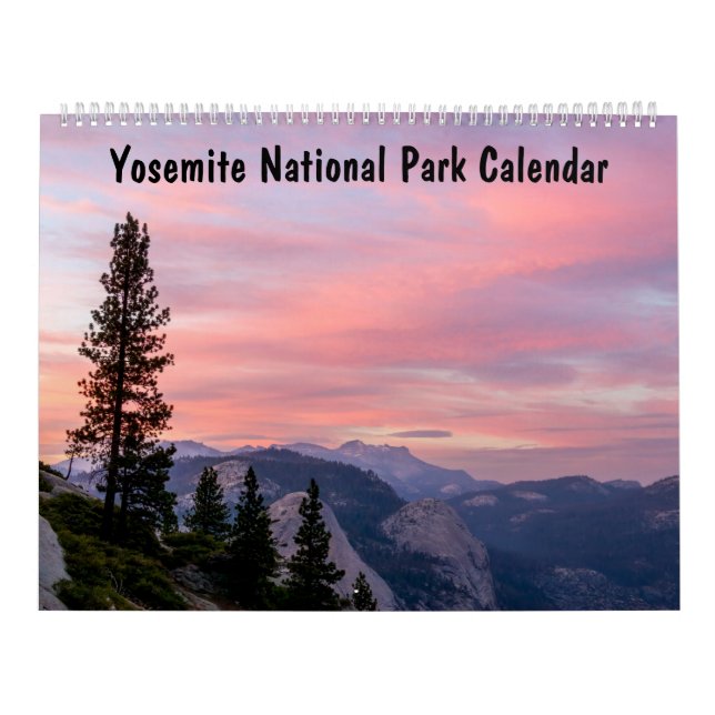 Calendario Vista panorámica del Parque Nacional Yosemite (Tapa)