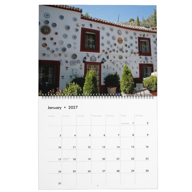 Calendario Vistas de España (Jan 2027)