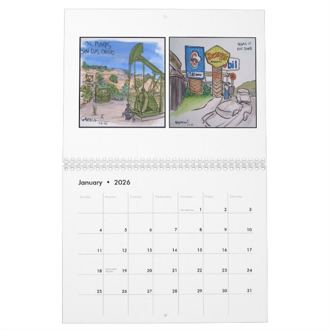 Calendario Vistas del condado de San Luis_obispo (Jan 2026)